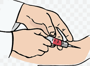 Png Transparent Drawing Blood Test Injecting Doctor Hand People Human Thumbnail
